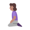 Woman Kneeling- Medium Skin Tone emoji on Microsoft